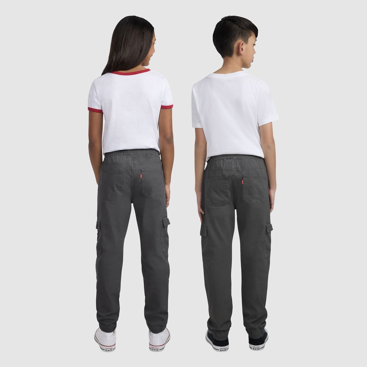 Relaxed Cargo Joggers Big Boys 8-20 — Grey