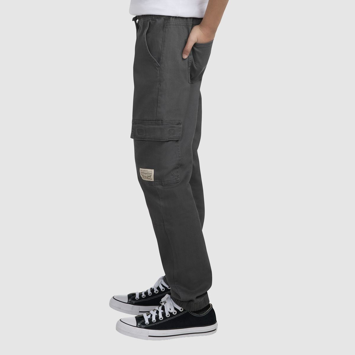 Relaxed Cargo Joggers Big Boys 8-20 — Grey