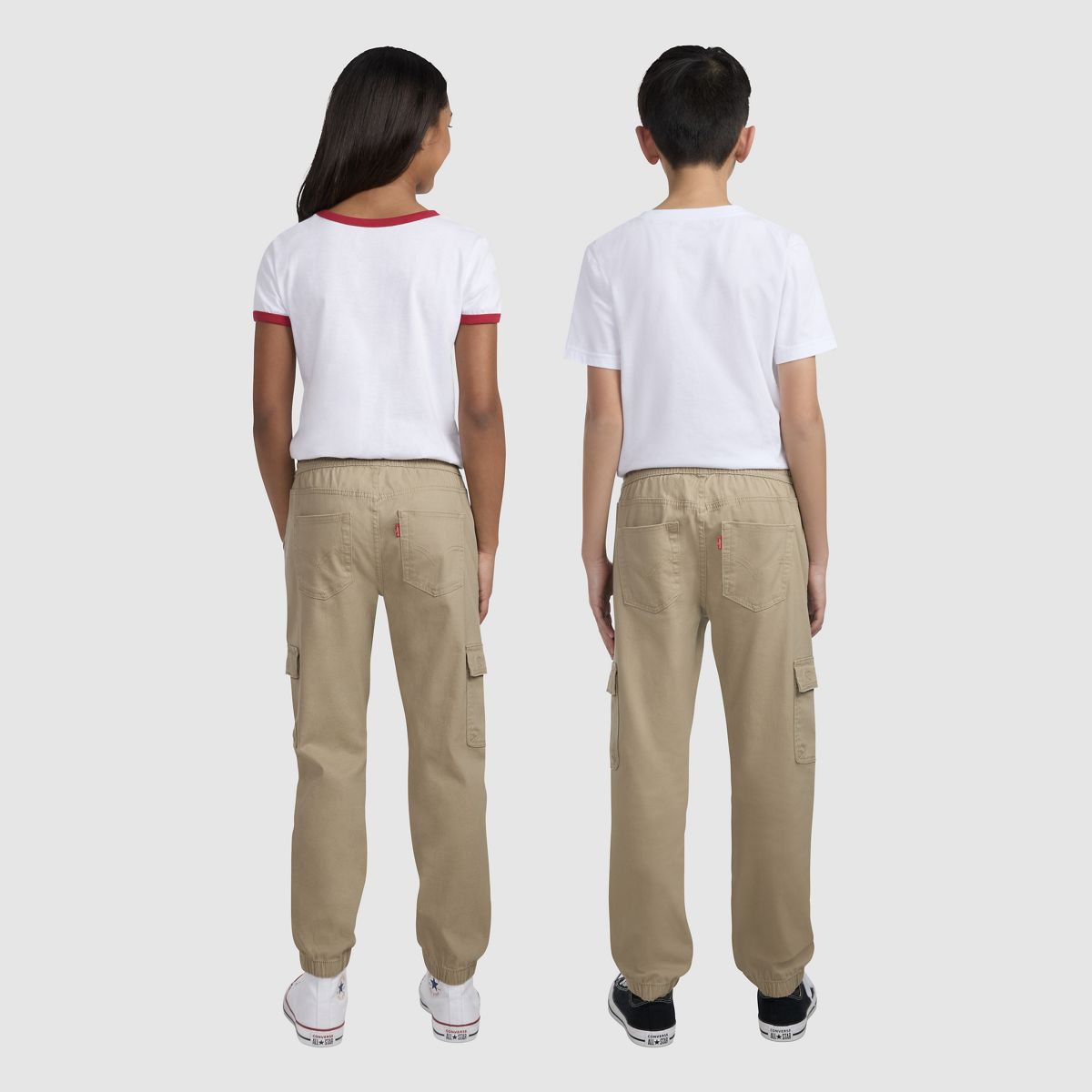 Relaxed Cargo Joggers Big Boys 8-20 — True Chino - Brown