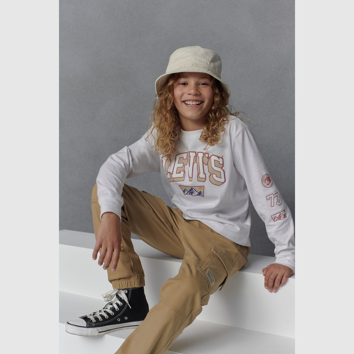 Relaxed Cargo Joggers Big Boys 8-20 — Harvest Gold - Brown