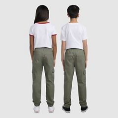 Relaxed Cargo Joggers Big Boys 8-20 — Dusty Olive - Green 4