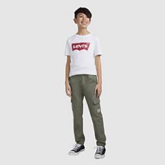 Relaxed Cargo Joggers Big Boys 8-20 — Dusty Olive - Green 5