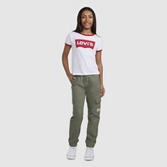 Relaxed Cargo Joggers Big Boys 8-20 — Dusty Olive - Green 2