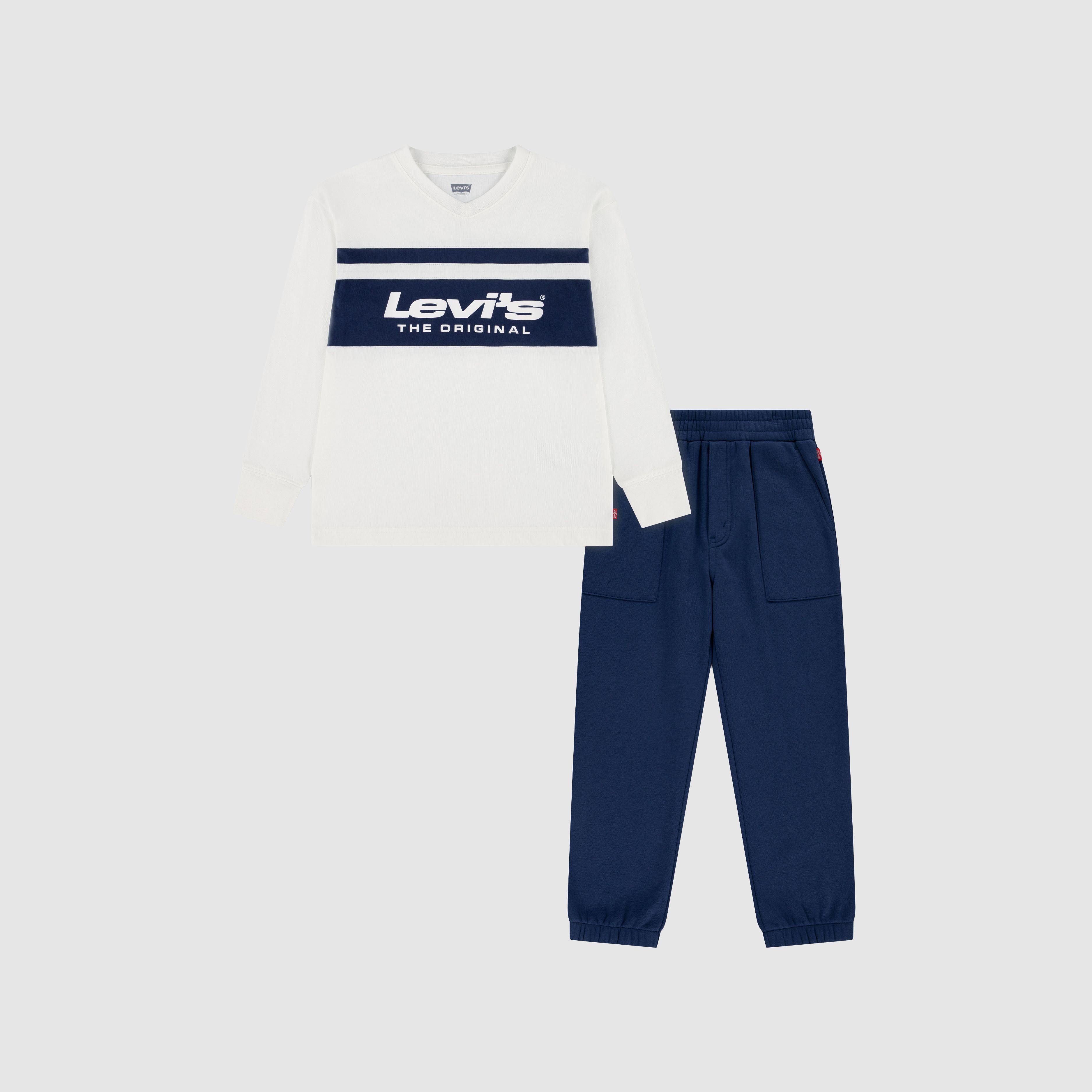 Longsleeve & Fleece Pants Set Little Boys 4-7 10