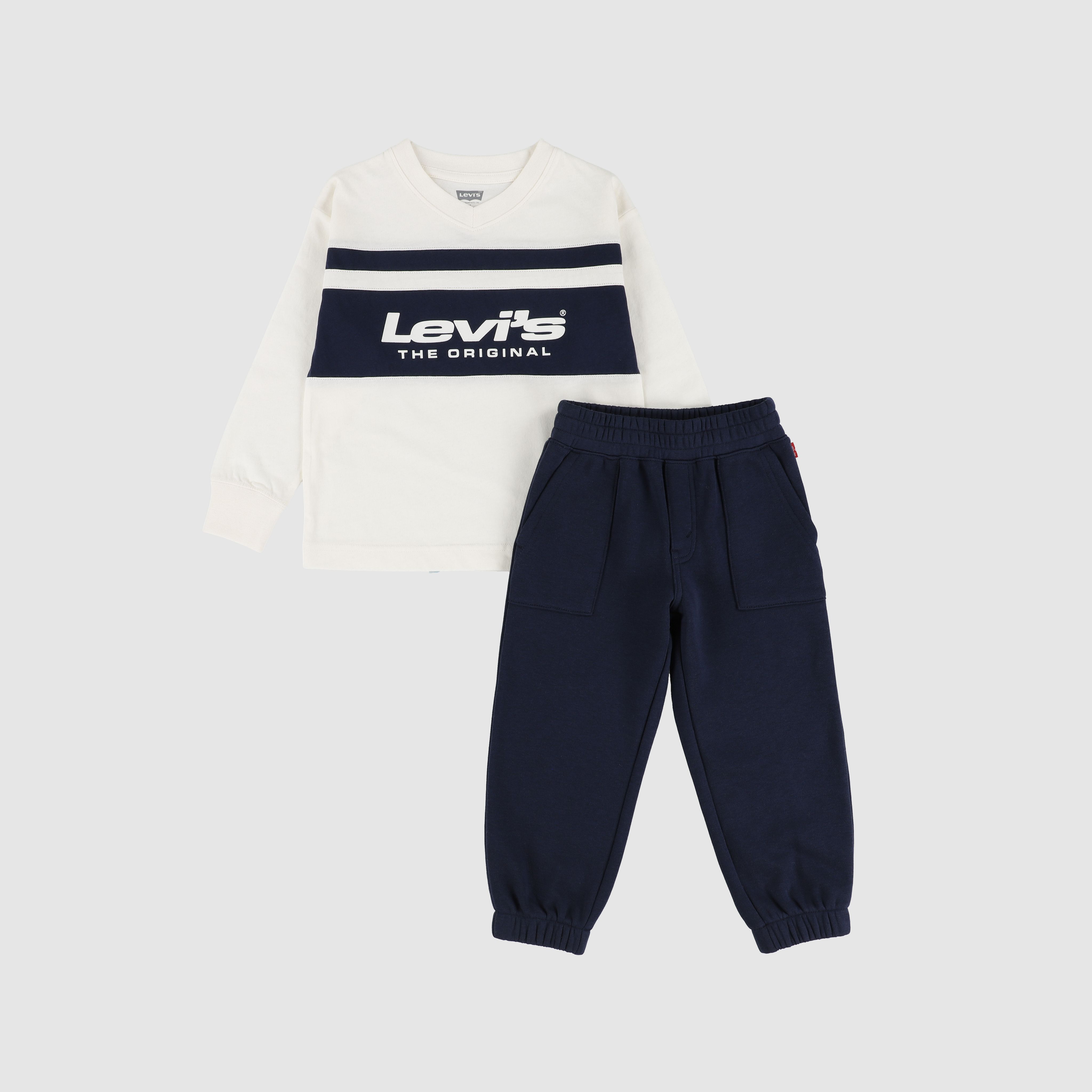 Twofer & Fleece Pants Set Toddler Boys 2T-4T 1