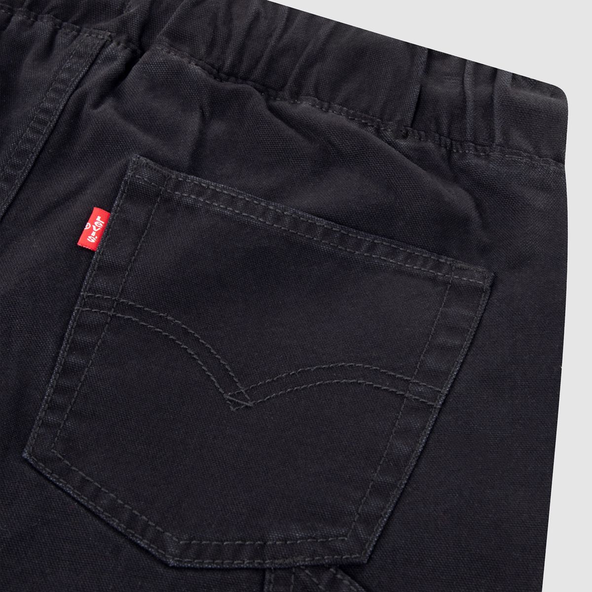 Pull-On Utility Pants Little Boys 4-7 — Jet Black - Black