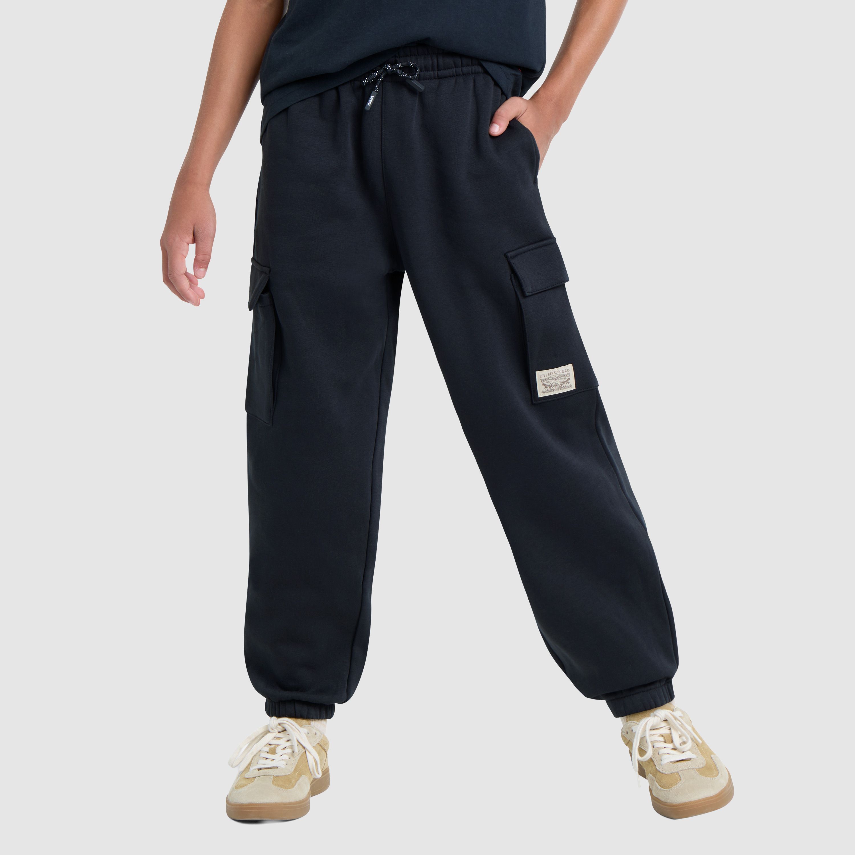 Two Horse Baggy Cargo Joggers Big Boys 8-20 2
