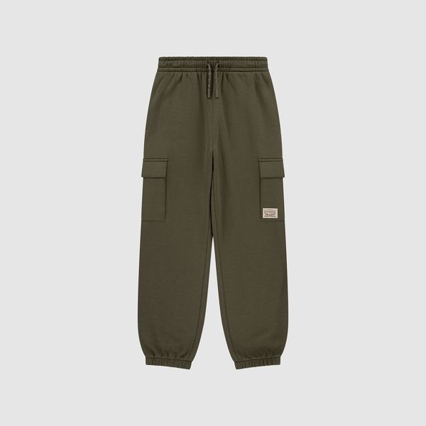 Pull-On Utility Pants Little Boys 4-7 — Olive Night - Green