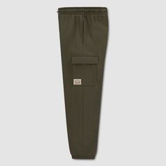 Pull-On Utility Pants Little Boys 4-7 — Olive Night - Green 3
