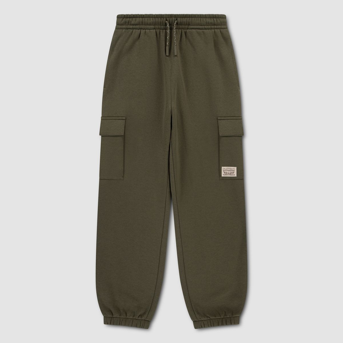 Pull-On Utility Pants Little Boys 4-7 — Olive Night - Green