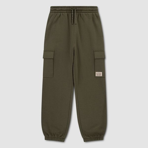 Pull-On Utility Pants Little Boys 4-7 — Olive Night - Green