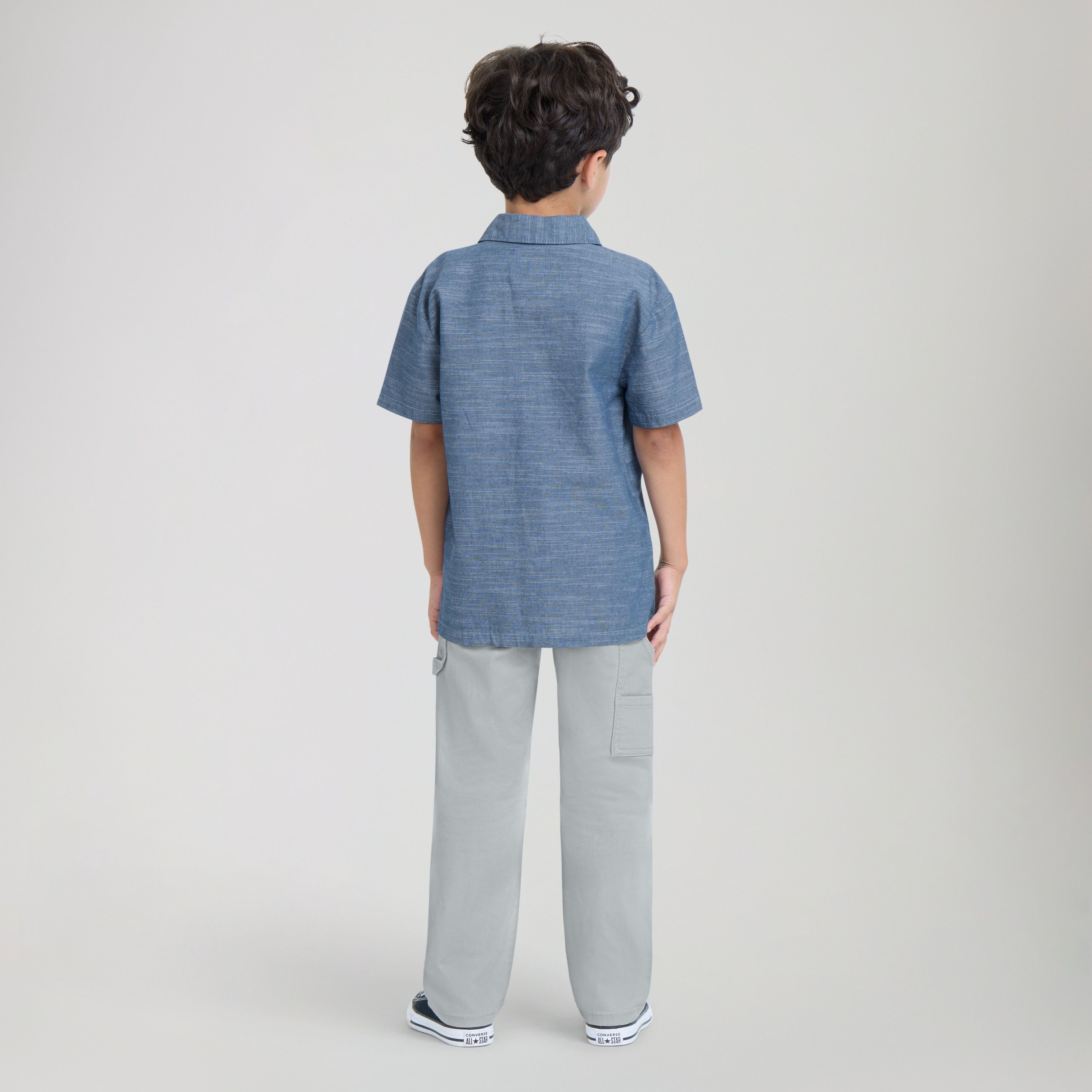 Chambray Top And Pants Set Little Boys 4-7 2