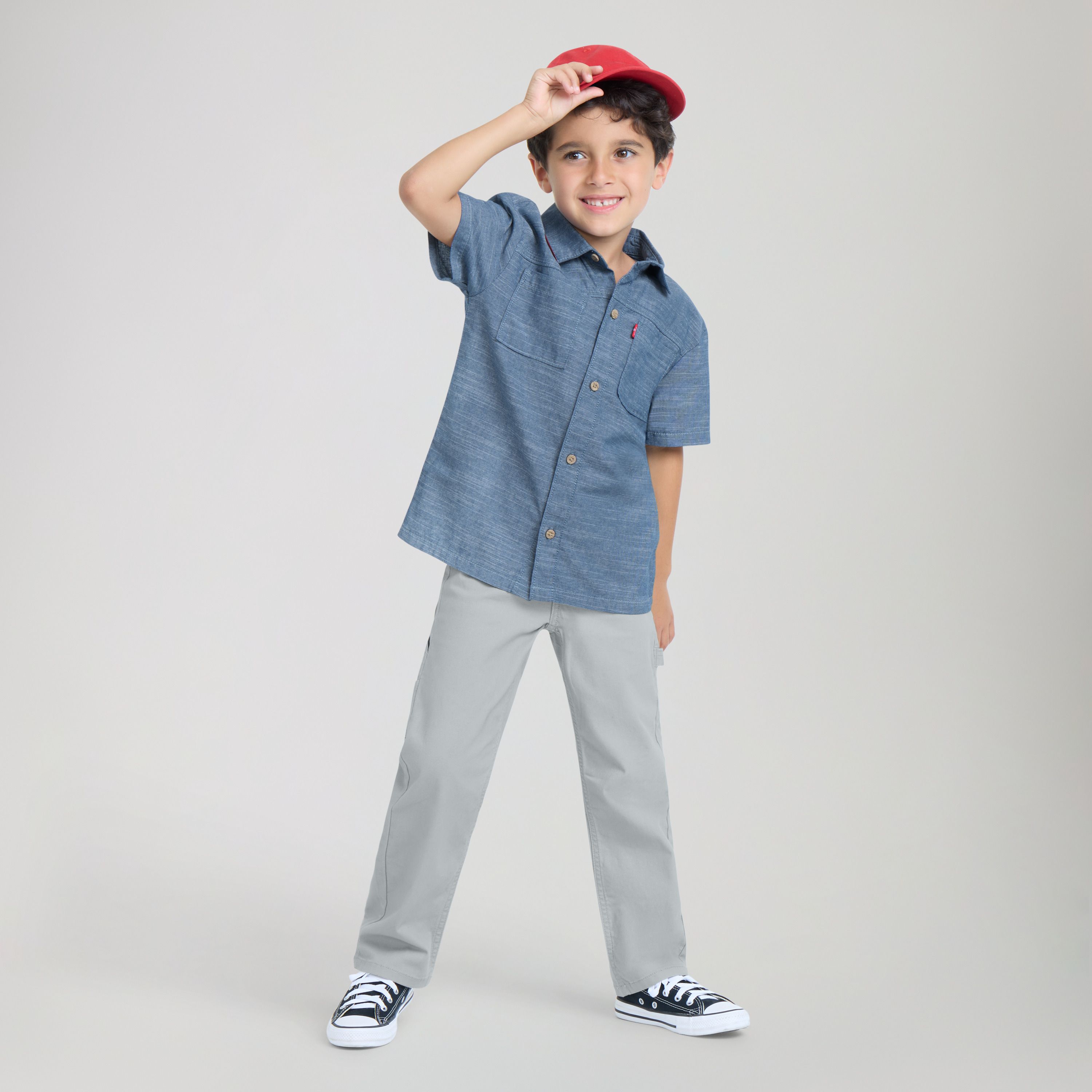 Детские комбинезоны Levi's Denim Overalls Toddler Boys 2T-4T — фото 5