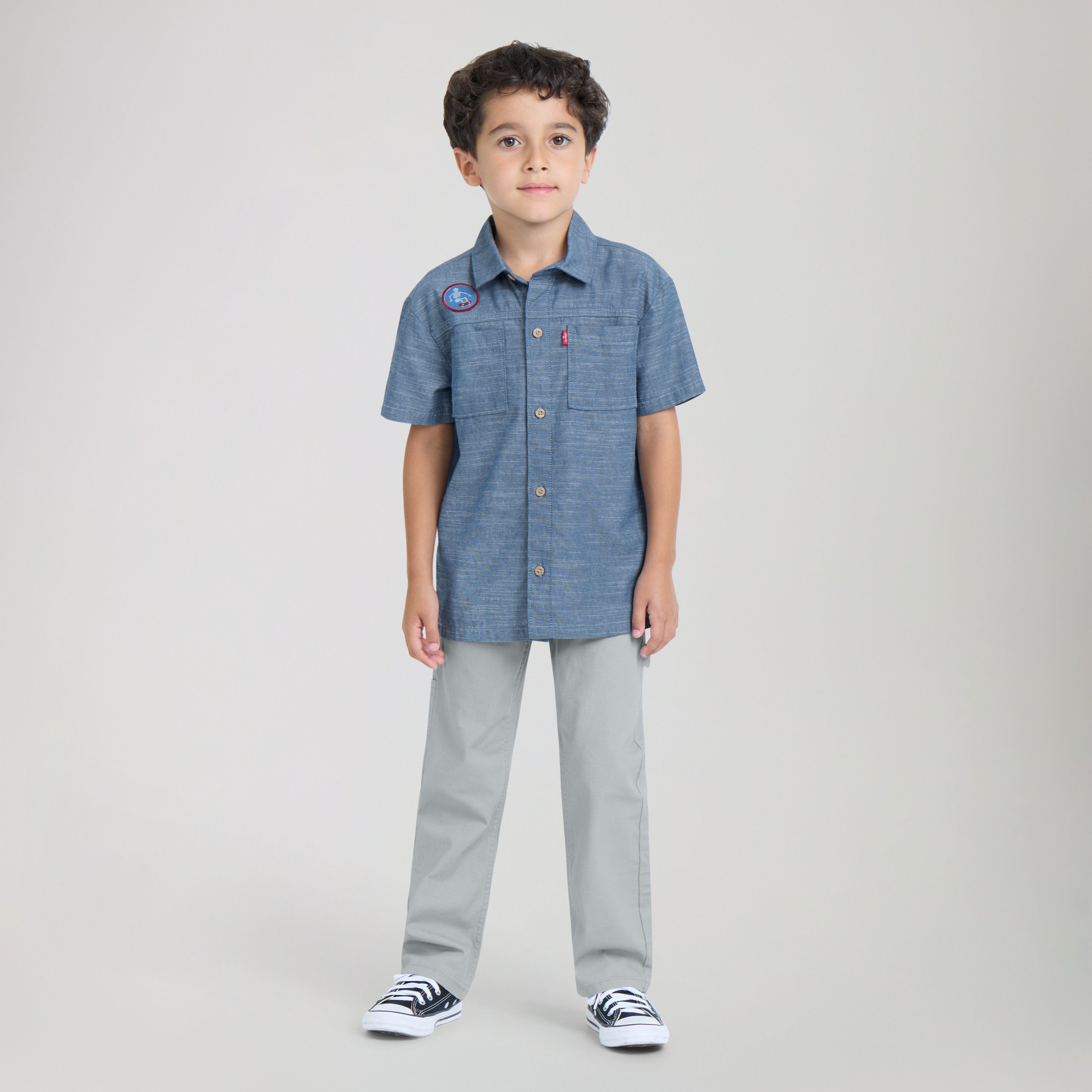 Детские комбинезоны Levi's Denim Overalls Toddler Boys 2T-4T — фото 2