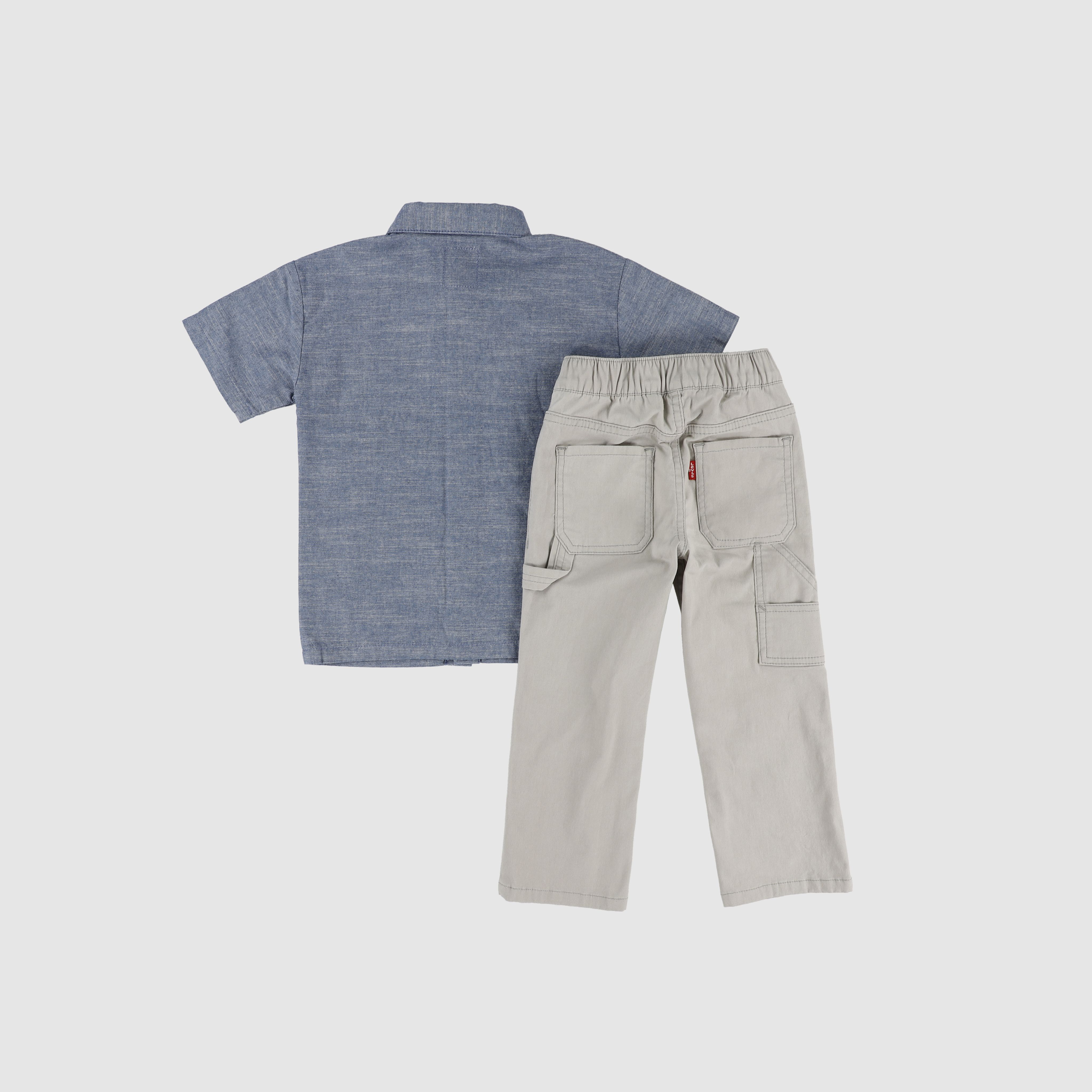 Chambray Top And Pants Set Toddler Boys 2T-4T 2