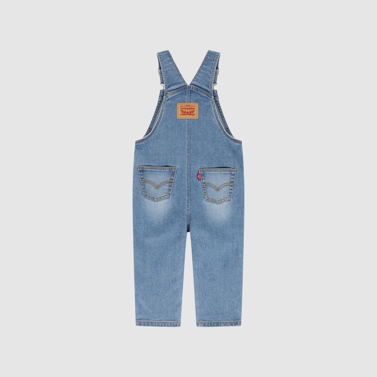 Denim Overalls Toddler Boys 2T-4T — Basil Sky - Medium Wash