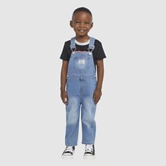 Denim Overalls Toddler Boys 2T-4T — Basil Sky - Medium Wash 2