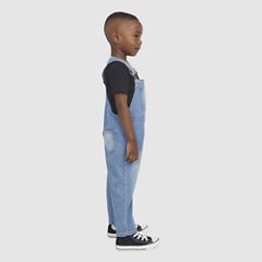 Denim Overalls Toddler Boys 2T-4T — Basil Sky - Medium Wash 3