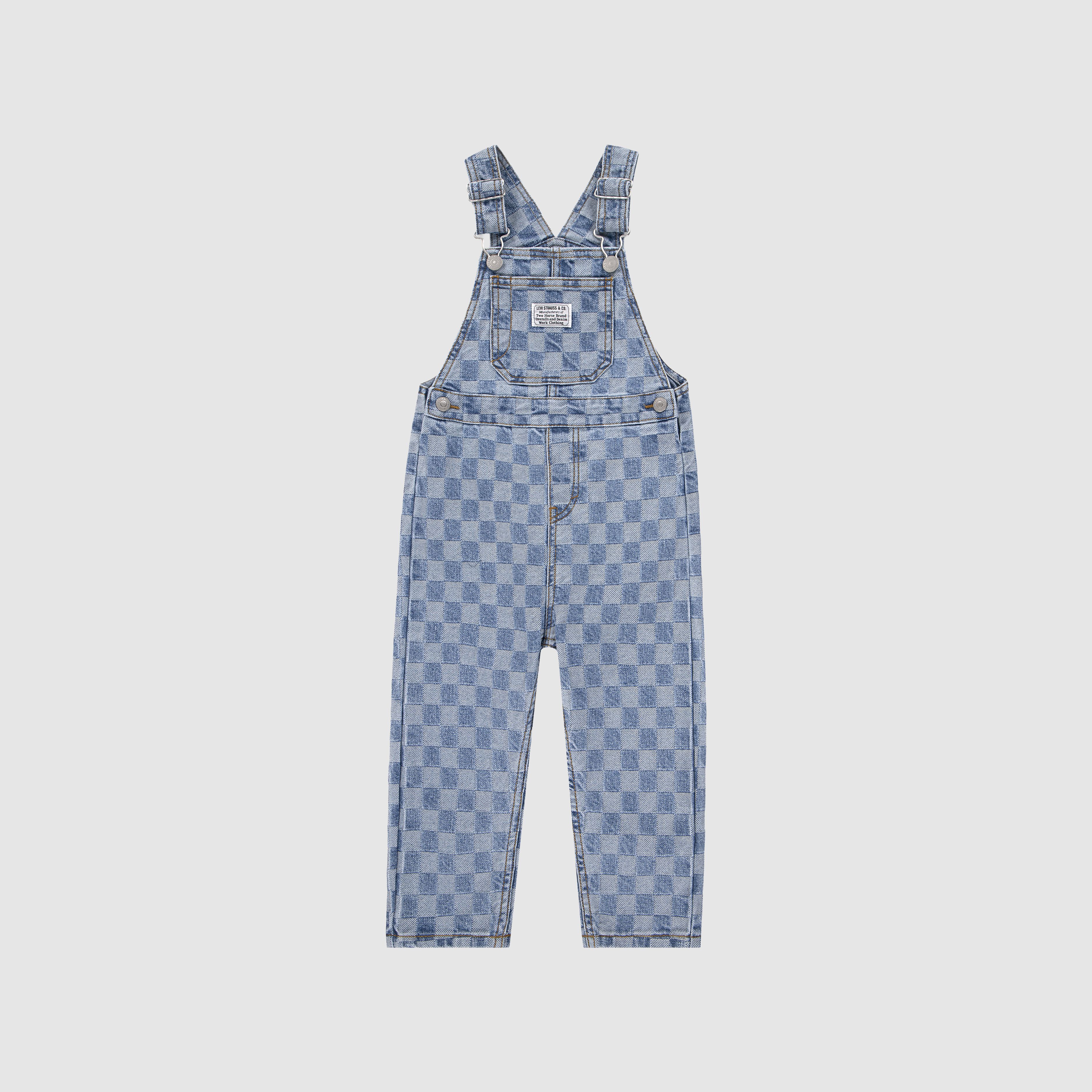 Textured Denim Overall Toddler Boys 2T-4T 4