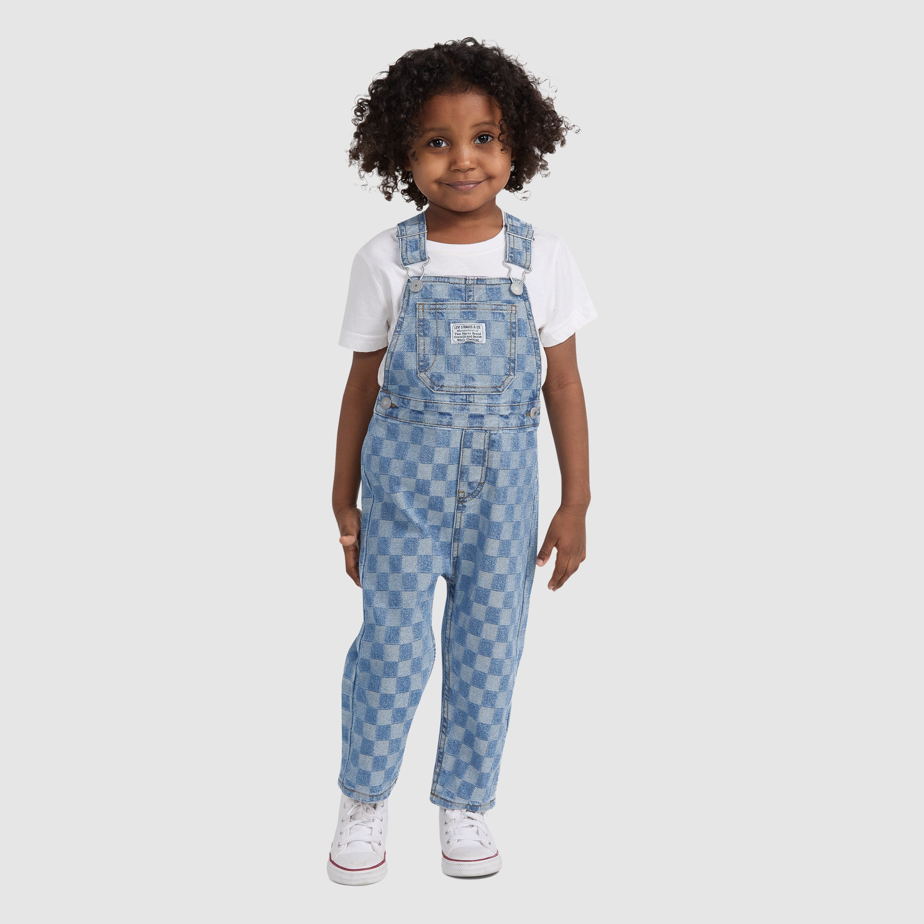 Textured Denim Overall Toddler Boys 2T-4T 1