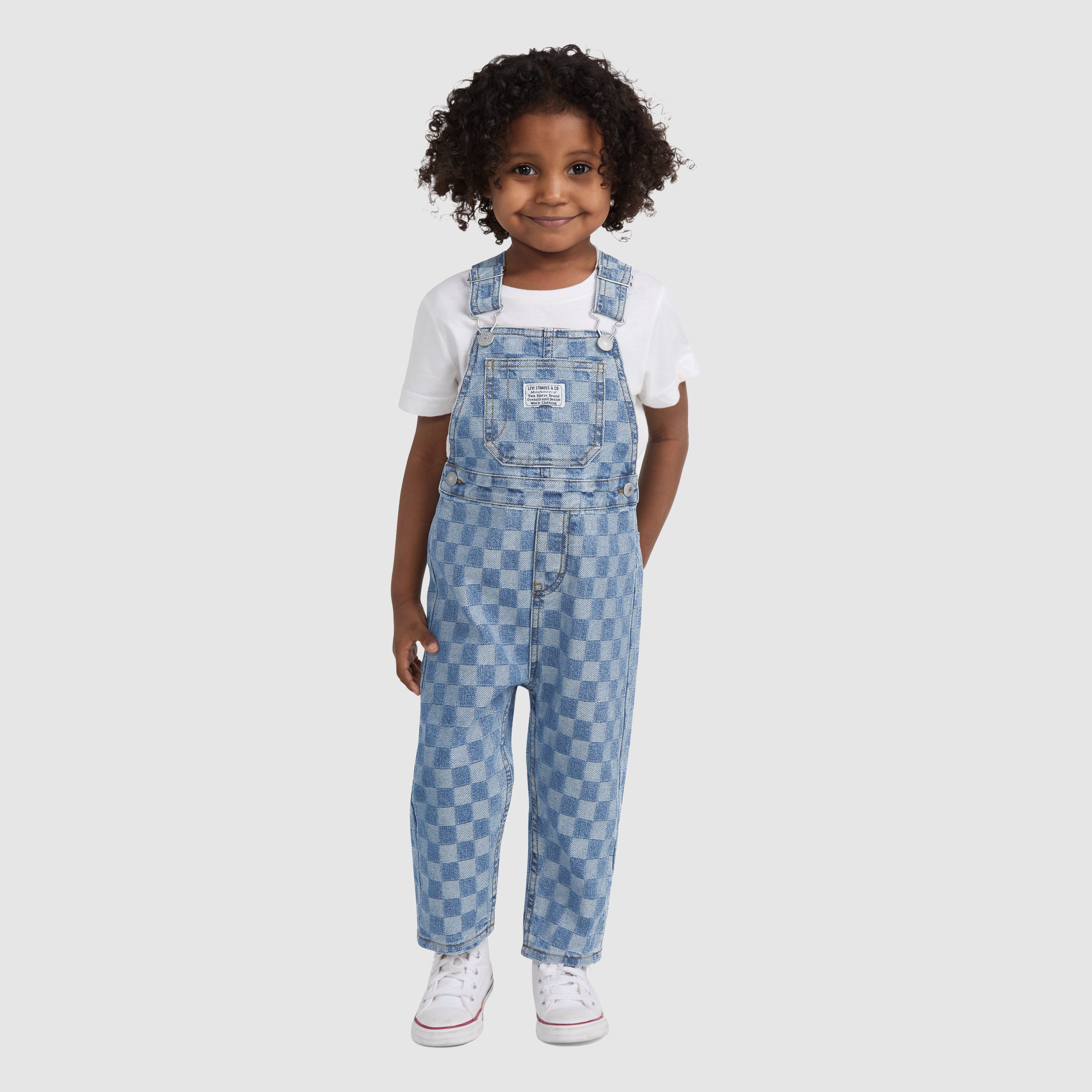 Textured Denim Overall Toddler Boys 2T-4T 2