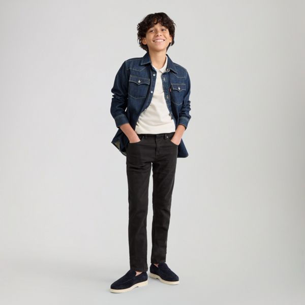 510™ Skinny Fit Big Boys 365 Performance Jeans 8-20 — Black Stretch