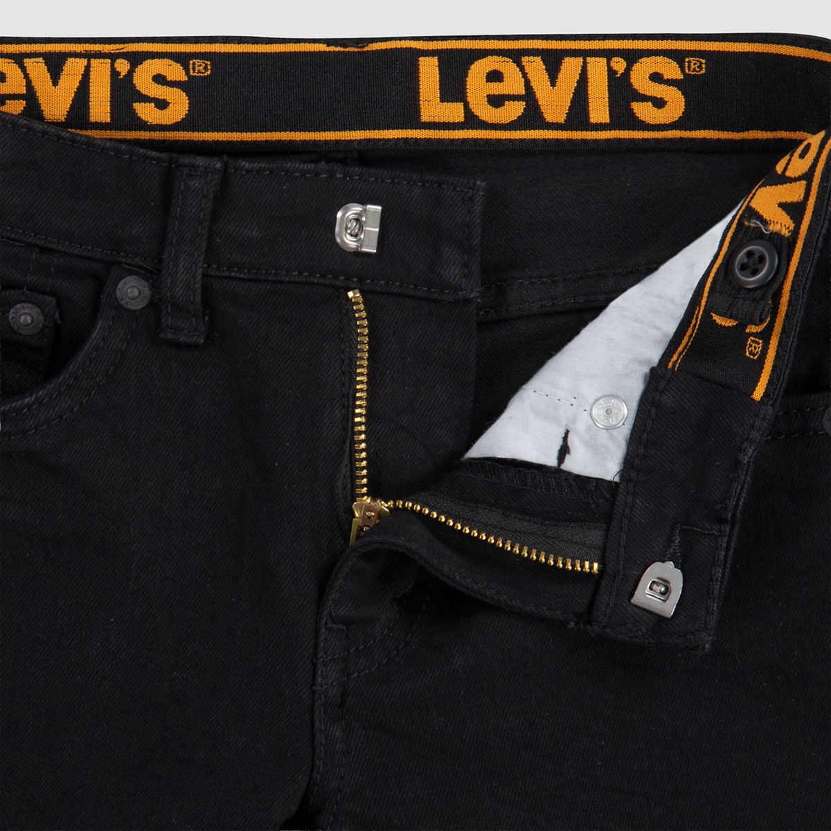 510™ Skinny Fit Everyday Performance Little Boys Jeans 4-7X — Black Stretch