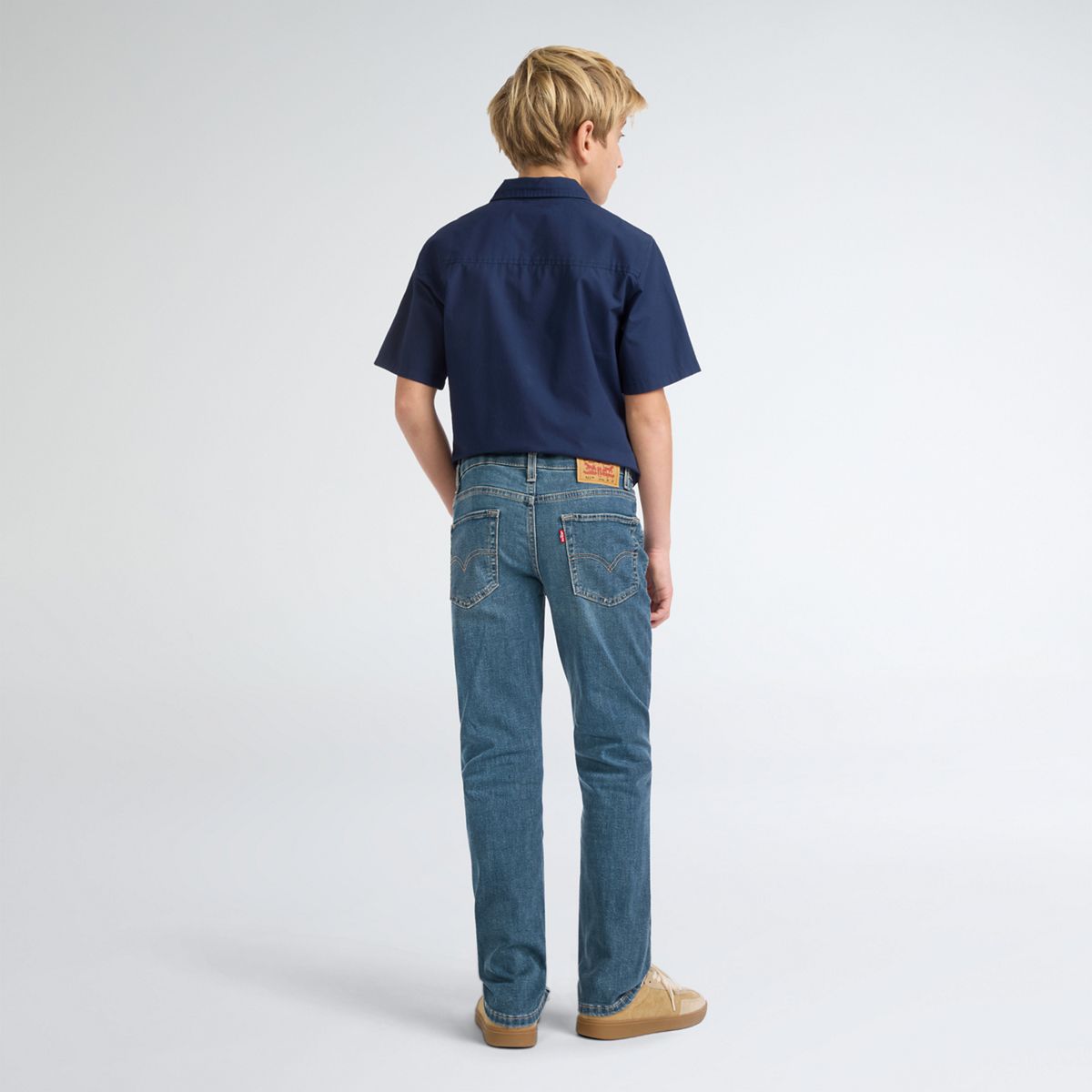 511™ Slim Fit Eco Performance Jeans Big Boys 8-20 — Well Worn - Medium Wash