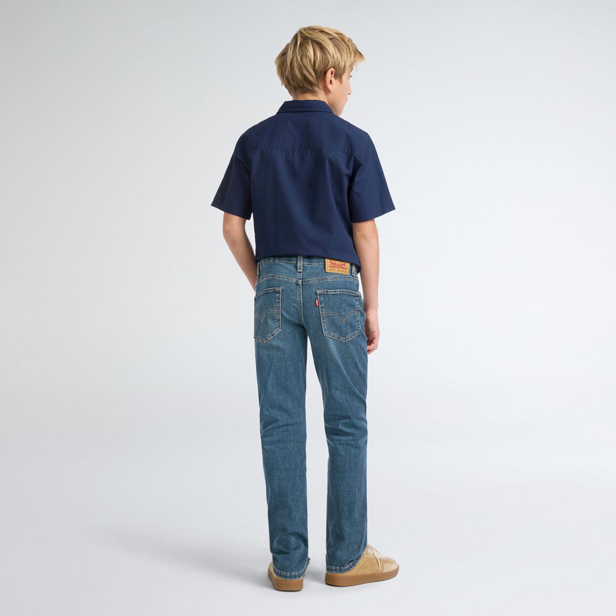 511™ Slim Fit Eco Performance Jeans Big Boys 8-20 — Well Worn - Medium Wash