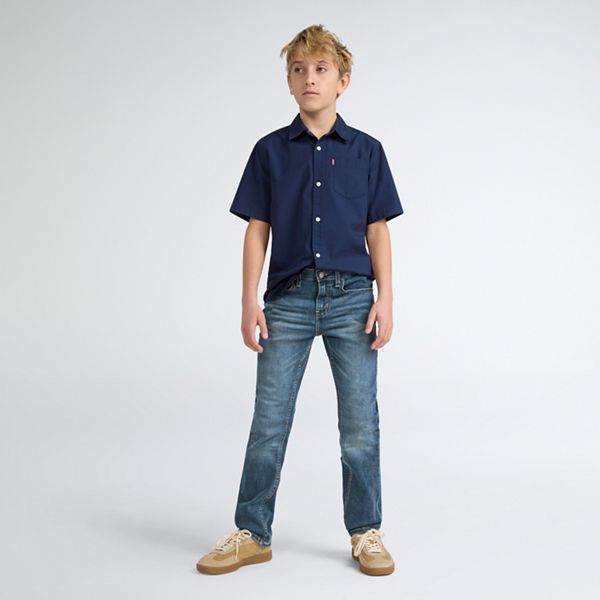 511™ Slim Fit Eco Performance Jeans Big Boys 8-20 — Well Worn - Medium Wash
