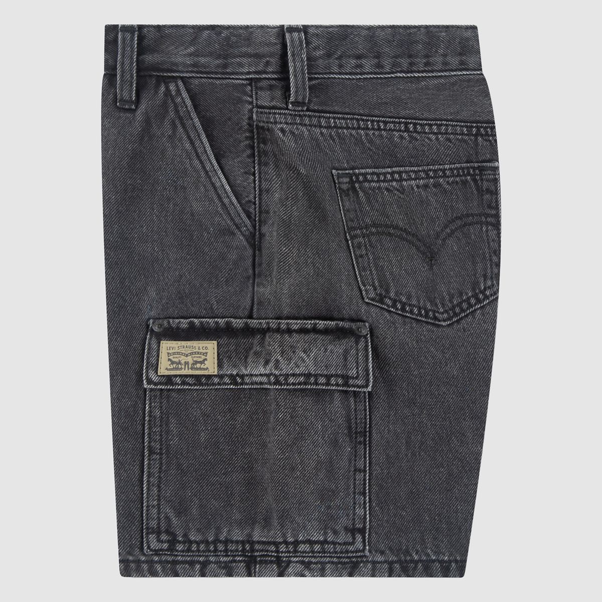 Denim Cargo Shorts Big Boys 8-20 — Cosmic - Dark Wash