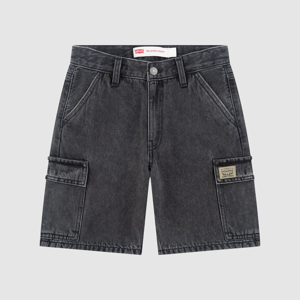 Denim Cargo Shorts Big Boys 8-20 — Cosmic - Dark Wash