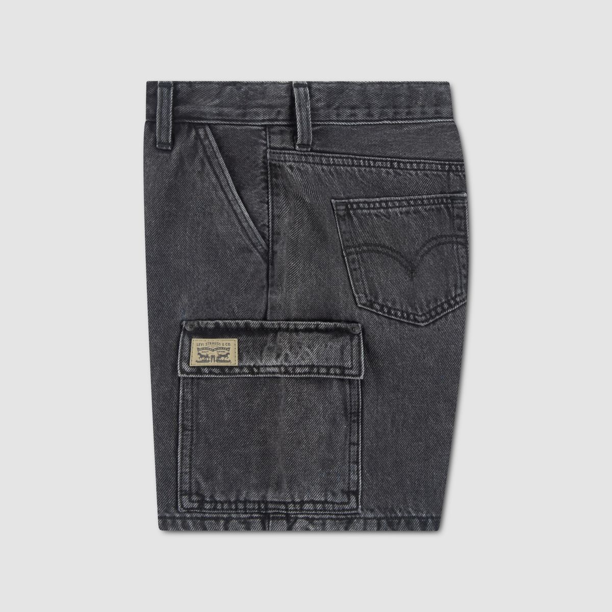 Denim Cargo Shorts Toddler Boys 2T-4T — Cosmic - Dark Wash
