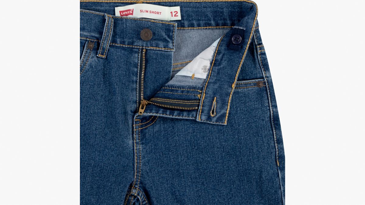 Slim Fit Classic Shorts Big Boys 8-20 — Road Runner - Medium Wash