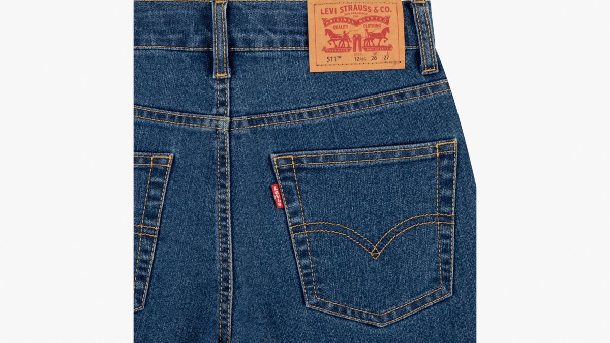 Slim Fit Classic Shorts Big Boys 8-20 — Road Runner - Medium Wash