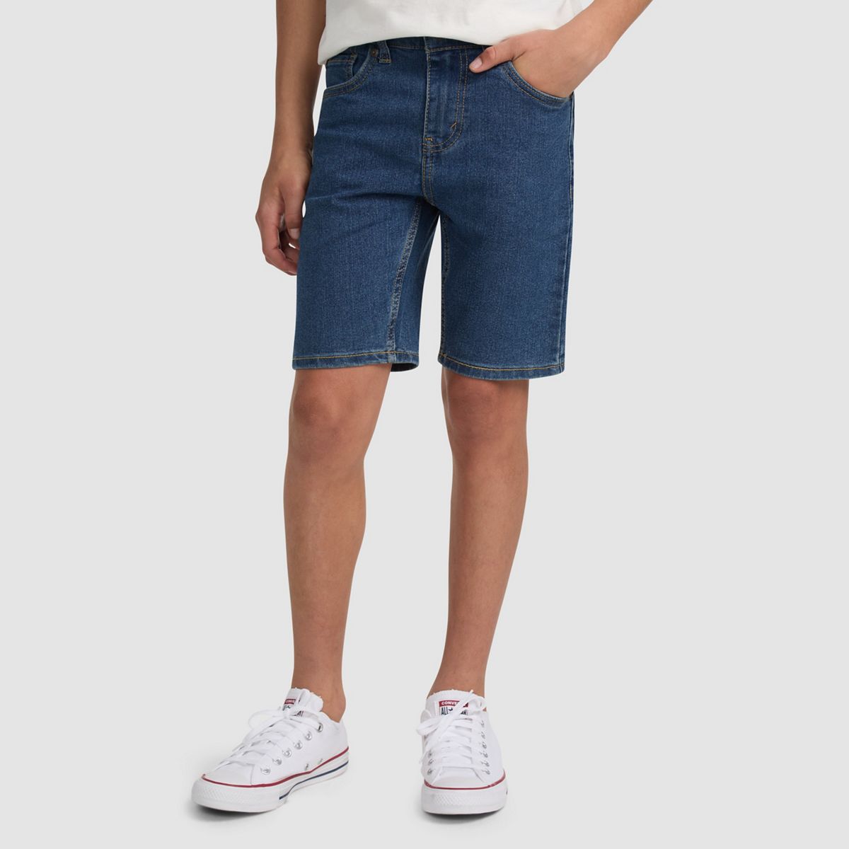 Slim Fit Classic Shorts Big Boys 8-20 — Road Runner - Medium Wash