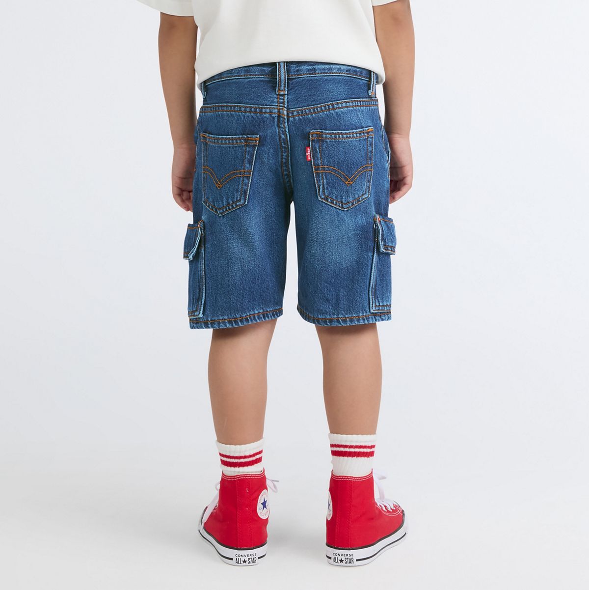Denim Cargo Shorts Little Boys 4-7 — Tumbleweed - Dark Wash