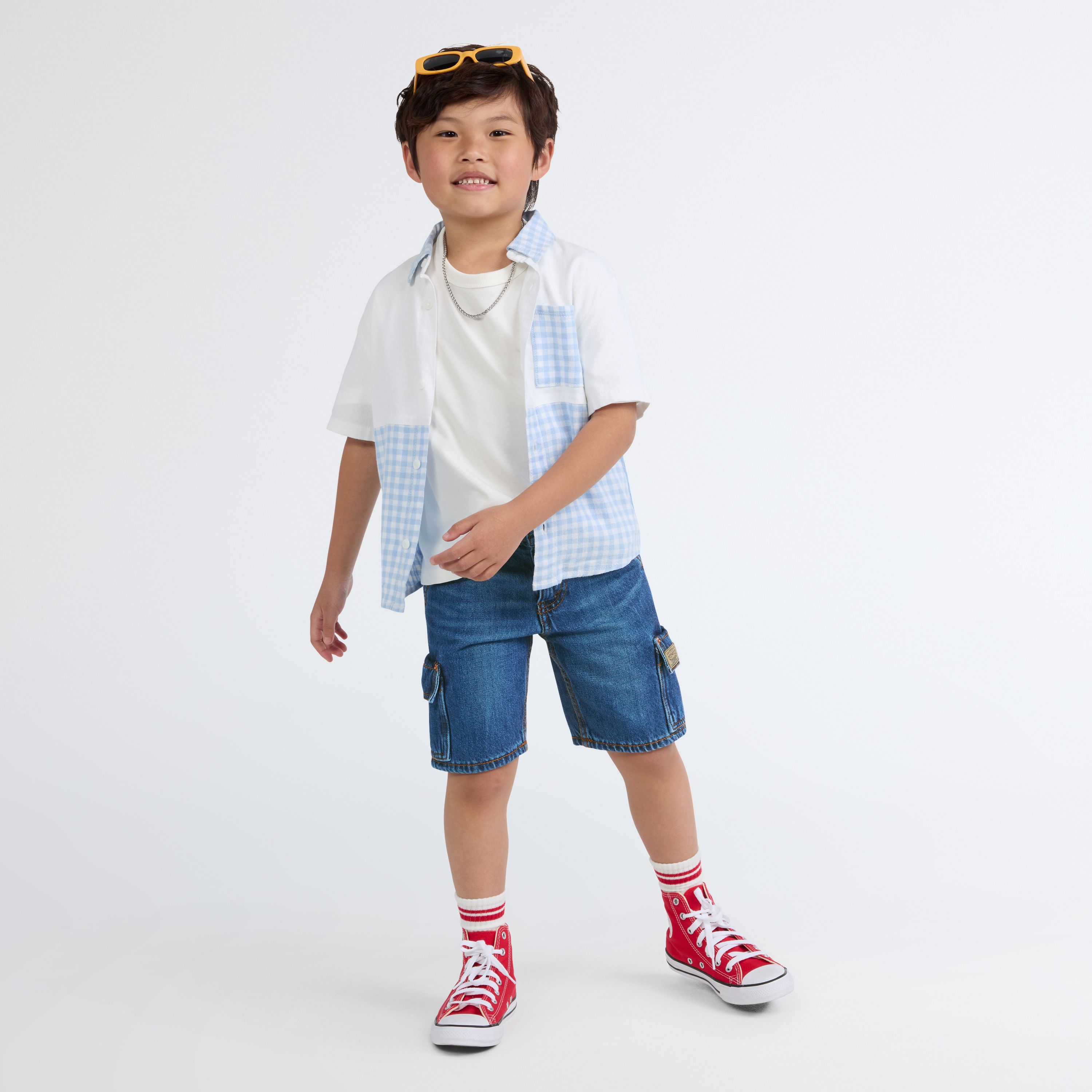 Denim Cargo Shorts Little Boys 4-7 5