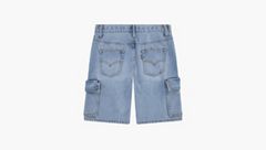 Denim Cargo Shorts Little Boys 4-7 — From Scratch No Destruction - Light Wash 6