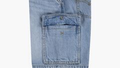 Denim Cargo Shorts Little Boys 4-7 — From Scratch No Destruction - Light Wash 7