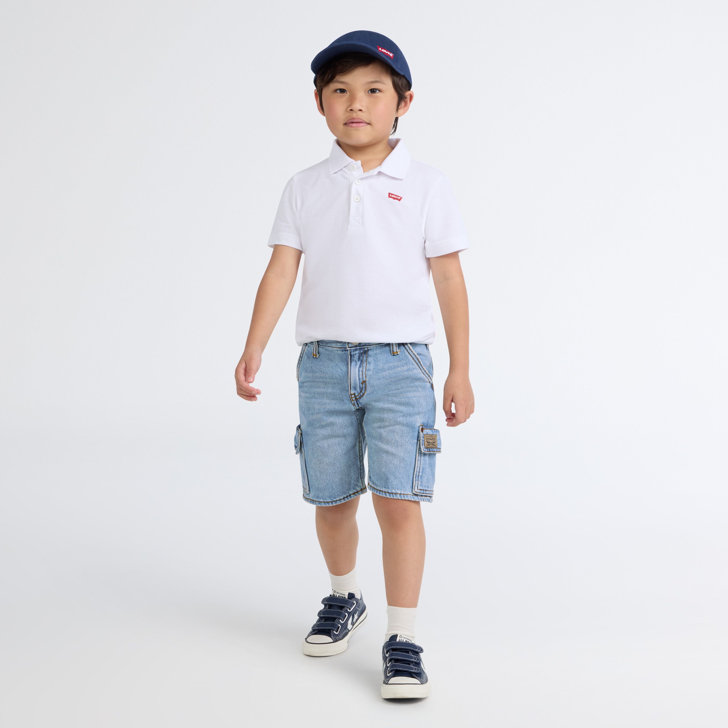 Denim Cargo Shorts Little Boys 4-7 4