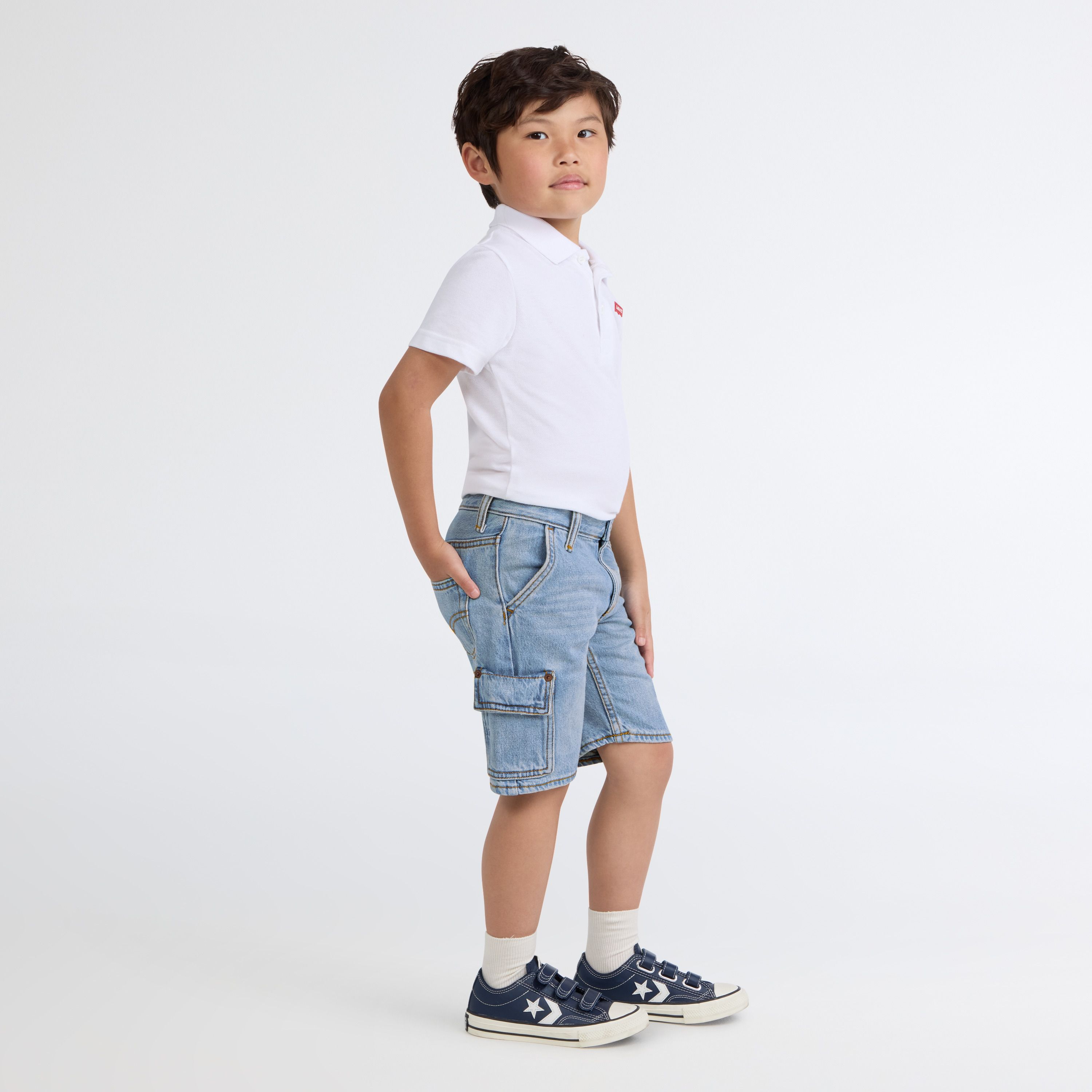 Denim Cargo Shorts Little Boys 4-7 2