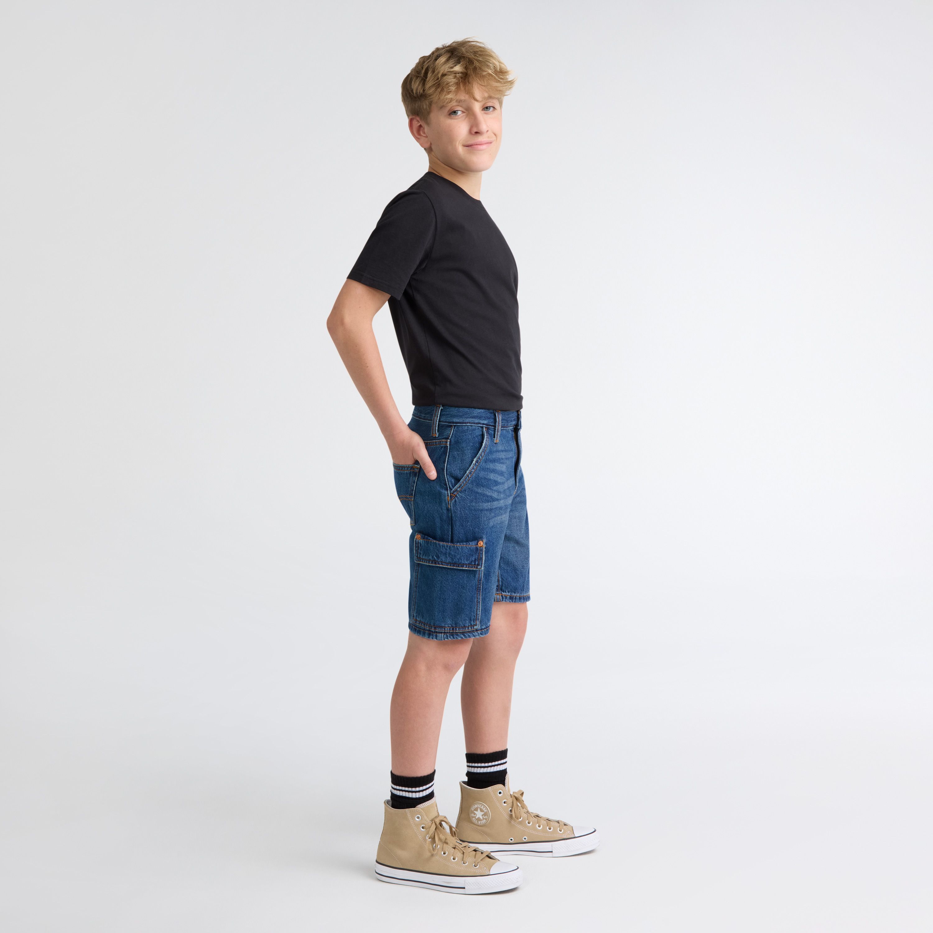 Denim Cargo Shorts Big Boys 8-20 3