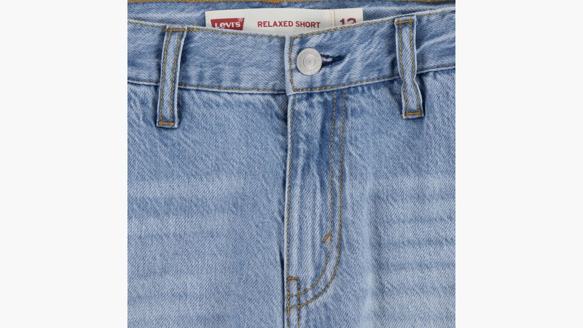 Denim Cargo Shorts Big Boys 8-20 — From Scratch No Destruction - Light Wash