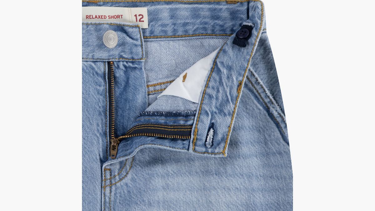 Denim Cargo Shorts Big Boys 8-20 — From Scratch No Destruction - Light Wash