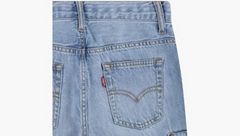 Denim Cargo Shorts Big Boys 8-20 — From Scratch No Destruction - Light Wash 10