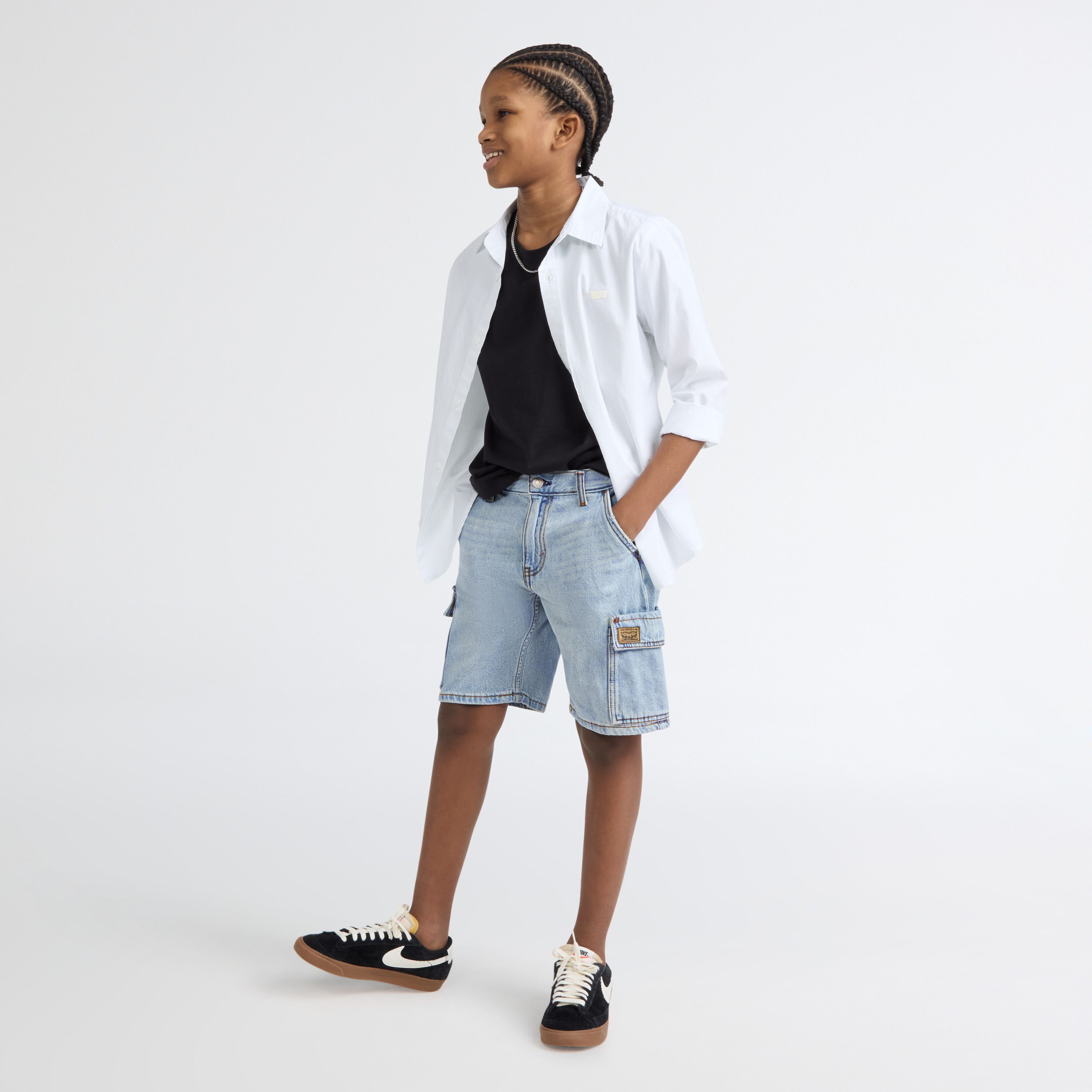 Denim Cargo Shorts Big Boys 8-20 5