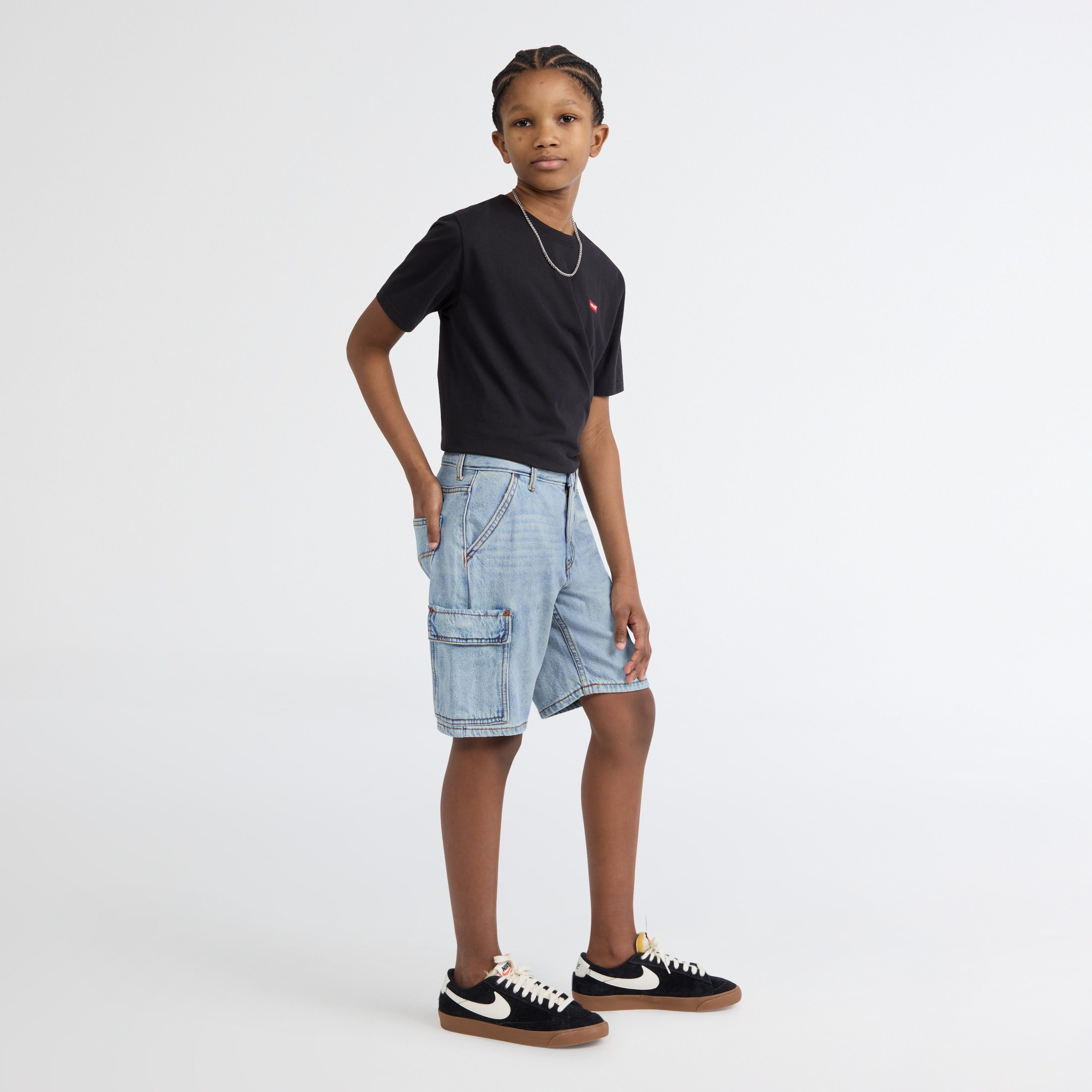 Denim Cargo Shorts Big Boys 8-20 3