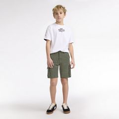 Traditional Cargo Shorts Big Boys 8-20 — Deep Lichen Green - Green 3