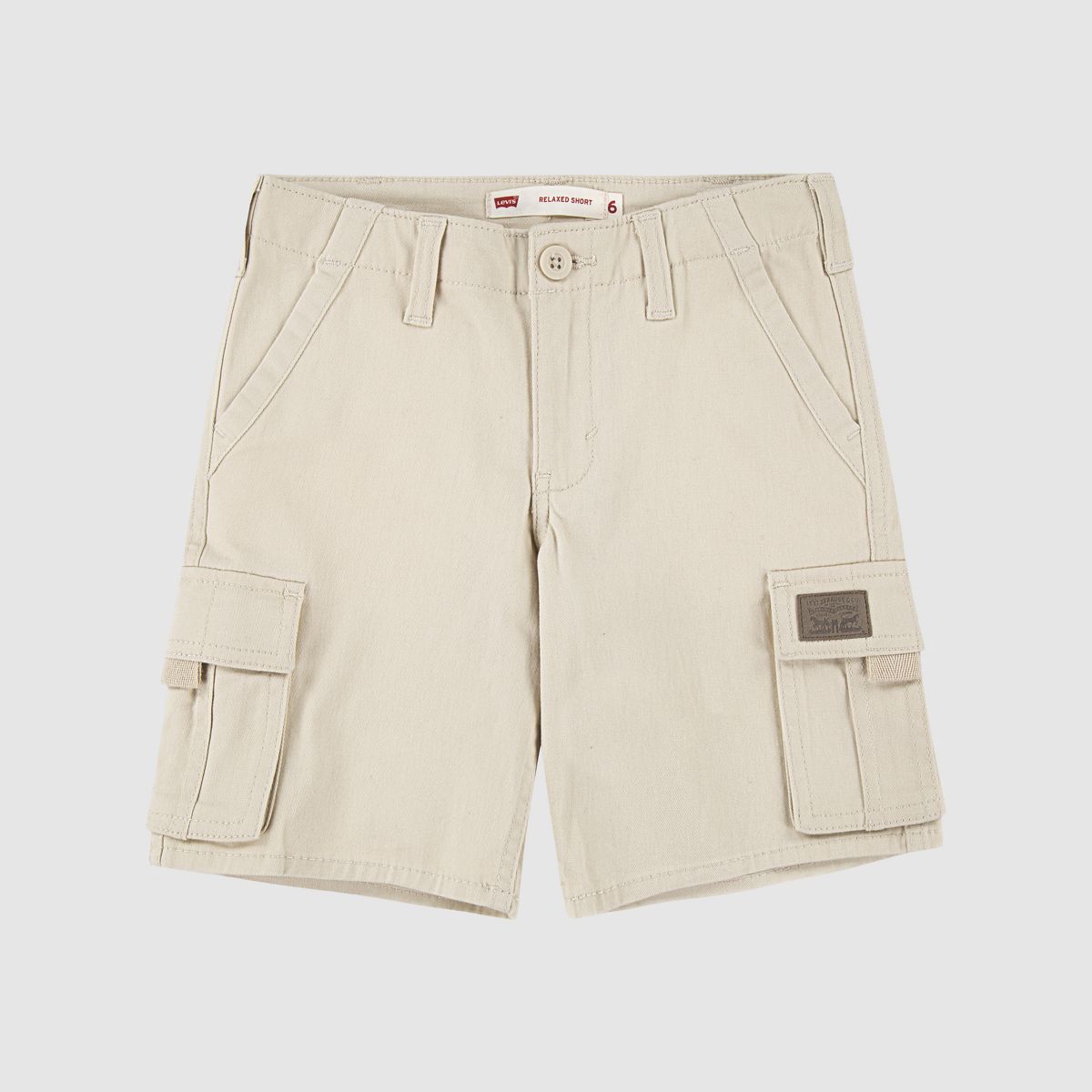 Traditional Cargo Shorts Little Boys 4-7 — Oatmeal - Beige
